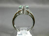 LARGE 5.15CT DIAMOND & AAA MYSTIC TOPAZ 14KT WHITE GOLD FILIGREE ENGAGEMENT RING