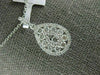 ESTATE LARGE .82CT DIAMOND 18Kt WHITE GOLD CLASSIC TEAR DROP PEAR SHAPE PENDANT