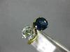 ANTIQUE 3.28CT DIAMOND & AAA SAPPHIRE 18K YELLOW GOLD LOVE KNOT ANNIVERSARY RING