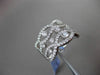 ESTATE WIDE 1.0CT DIAMOND 14KT WHITE GOLD ETOILE WAVE FUN COCKTAIL RING F/G VS