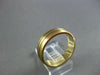 ESTATE WIDE 14KT W&Y GOLD MATT FINISH MENS WEDDING RING SIMPLY BEAUTIFUL  #287