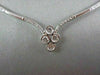 ANTIQUE 1.10CT 18K DIAMOND FLOWER DIAMOND BY THE YARD WHITE GOLD NECKLACE F VVS
