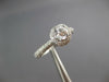 ESTATE .75CT DIAMOND 14KT WHITE GOLD 3D CLASSIC ROUND HALO ENGAGEMENT RING