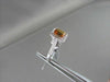 ESTATE WIDE 1.75CTW AAA CITRINE & DIAMOND 14KT WHITE GOLD RING
