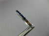 ESTATE .28CT AAA SAPPHIRE 18KT WHITE GOLD ROUND SEMI ETERNITY ANNIVERSARY RING