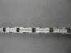 ESTATE 1.00CTW DIAMOND 14KT WHITE GOLD OPEN CIRCLE LINE BRACELET 7" INCH #20996