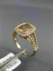 WIDE 1.51CT DIAMOND & AAA MORGANITE 14KT ROSE GOLD HALO FILIGREE ENGAGEMENT RING