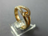 ESTATE .28CT DIAMOND 18KT ROSE GOLD 3D CLASSIC LOVE KNOT FUN RING