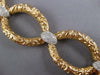 EXTRA LARGE & LONG 1.44CT DIAMOND 14KT 2 TONE GOLD OVAL FILIGREE LOVE BRACELET