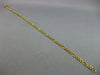 ESTATE 14KT YELLOW GOLD 3D CLASSIC 2MM FIGARO FUN BRACELET