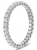 .83CT DIAMOND 14K WHITE GOLD ROUND MULTI HEART ETERNITY WEDDING ANNIVERSARY RING