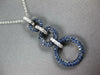 2.16CT DIAMOND & AAA SAPPHIRE 18KT WHITE GOLD GRADUATING CIRCLE OF LIFE PENDANT