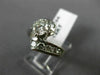 ESTATE 1.20CT DIAMOND 14KT WHITE GOLD CLASSIC CRISS CROSS ENGAGEMENT RING #20334