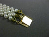 ESTATE WIDE & LONG AAA SOUTH SEA PEARL 14K YELLOW GOLD MULTI ROW BRACELET #26195
