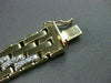 ESTATE WIDE LONG 4.0CT DIAMOND 14K WHITE & YELLOW GOLD MULTI LINK BRACELET #2226