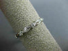 ESTATE .11CT DIAMOND 14KT WHITE GOLD ETOILE BEZEL LEAF ETERNITY ANNIVERSARY RING