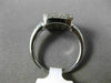 ESTATE WIDE 1.36CT DIAMOND 14KT WHITE GOLD RECTANGULAR INVISIBLE ENGAGEMENT RING