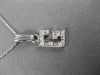 ESTATE .10CT DIAMOND 14KT WHITE GOLD CLASSIC "G" INITIAL PENDANT #MILANO003