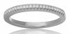 .12CT DIAMOND 14KT WHITE GOLD 3D ROUND CLASSIC SEMI ETERNITY ANNIVERSARY RING