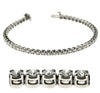 ESTATE 4.0CT DIAMOND 14KT WHITE GOLD 3D CLASSIC FOUR PRONG TENNIS BRACELET