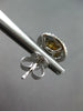 LARGE 1.6CT WHITE & FANCY YELLOW DIAMOND 18KT 2 TONE GOLD 3D HALO STUD EARRINGS