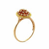 EXTRA LARGE .26CT PINK & FANCY YELLOW DIAMOND 18KT ROSE GOLD 3D MULTI SHAPE RING