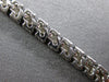 4.65CT DIAMOND 14KT WHITE GOLD 3D CLASSIC ROUND 2 ROW MULTI LEAF TENNIS BRACELET