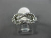 ESTATE WIDE .70CT DIAMOND 14K WHITE GOLD 3D INFINITY LOVE KNOT PROMISE LOVE RING
