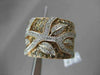 ESTATE LARGE 2.47CTW WHITE & FANCY DIAMOND 14KT ROSE GOLD 3D TREE OF LIFE RING