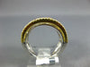 LARGE 1.32CT DIAMOND 18K TWO TONE GOLD MULTI LEAF OPEN FILIGREE ANNIVERSARY RING