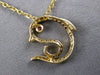 ESTATE .26CT DIAMOND & AAA RUBY 14K YELLOW GOLD LUCK HAPPY FISH FLOATING PENDANT