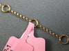 ESTATE .12CT PINK DIAMOND 18KT ROSE GOLD 3D CLASSIC LUCKY DOG BONE FUN BRACELET