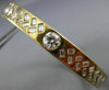 ESTATE WIDE 2.0CT DIAMOND 14K YELLOW GOLD CLASSIC ETOILE BANGLE BRACELET #1896
