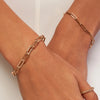 ESTATE CLASSIC 14KT ROSE GOLD 3D CLASSIC OVAL LINK LOVE BRACELET