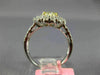 ESTATE LARGE GIA 2.40CT WHITE & FANCY YELLOW DIAMOND 18K TWO TONE GOLD OVAL RING