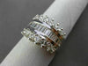 ESTATE WIDE 1.16CT DIAMOND 14KT WHITE GOLD CLASSIC LOVE ANNIVERSARY RING #11405