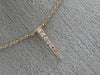 ESTATE .15CT ROUND DIAMOND 14KT ROSE GOLD 3D BY THE YARD SPIKY FLOATING PENDANT