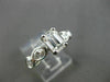 ESTATE EGL 2.24CT EMERALD CUT DIAMOND 18K W GOLD ENGAGEMENT RING I VS2 7X5 21171