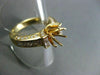 ESTATE 1.26CT BAGUETTE & PRINCESS DIAMOND 14K Y SEMI MOUNT ENGAGEMENT RING #1544