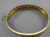 ANTIQUE WIDE .60CT DIAMOND & AAA SOUTH SEA PEARL 14KT ROSE GOLD BANGLE BRACELET
