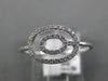 ESTATE .12CT DIAMOND 14KT WHITE GOLD 3D CLASSIC DOUBLE OVAL LOVE KNOT FUN RING