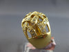 LARGE .90CT DIAMOND 14KT YELLOW GOLD 3D MULTI ROW CRISS CROSS ANNIVERSARY RING