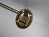 LARGE 3.5CT MOCHA DIAMOND & AAA SMOKY TOPAZ 18KT YELLOW GOLD 3D CLIP ON EARRINGS