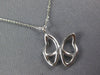 ESTATE .35CT DIAMOND 14KT WHITE GOLD CLASSIC BUTTERFLY LOVE NECKLACE