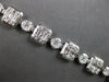 LARGE 6.92CT DIAMOND 18K WHITE GOLD 3D ROUND BAGUETTE & MARQUISE TENNIS BRACELET