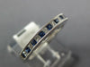 .52CT DIAMOND & AAA SAPPHIRE 18KT WHITE GOLD PRINCESS CHANNEL ANNIVERSARY RING