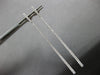 ESTATE LARGE & LONG .97CT DIAMOND 18K WHITE GOLD GRADUATING BAR HANGING EARRINGS