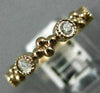 ESTATE .36CT DIAMOND 14KT ROSE GOLD 3D FLOWER FILIGREE MILGRAIN ANNIVERSARY RING