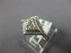 ESTATE .40CT DIAMOND 18KT WHITE GOLD MULTI ROW 3D BELT SNAKE RING