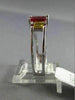 ESTATE 1.56CT RUBY & YELLOW SAPPHIRE 14KT WHITE GOLD 3D 3 STONE ENGAGEMENT RING